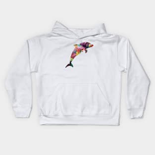 Coral Reef Dolphin Kids Hoodie